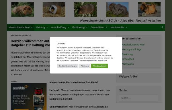 Vorschau von www.meerschweinchen-abc.de, Das Meerschweinchen ABC