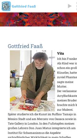 Vorschau der mobilen Webseite www.gottfried-faass.de, Faaß, Gottfried