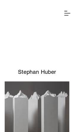 Vorschau der mobilen Webseite www.stephanhuberkunst.de, Huber, Stephan