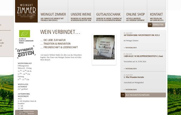 Vorschau von www.zimmer-weingut.de, Weinbau Zimmer