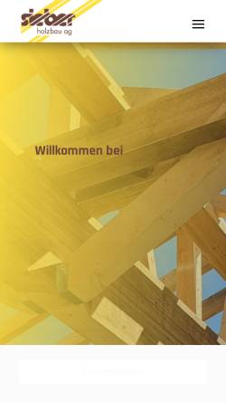 Vorschau der mobilen Webseite www.sieber-holzbau.ch, Sieber Holzbau