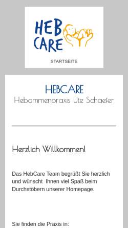 Vorschau der mobilen Webseite www.hebamme-krümelchen.de, Krümelchen