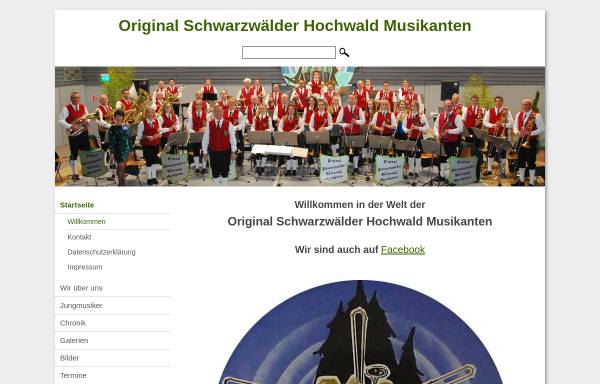 Vorschau von www.hochwald-musikanten.de, Original Schwarzwälder Hochwald Musikanten