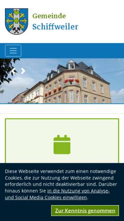 Vorschau der mobilen Webseite www.schiffweiler.de, Gemeinde Schiffweiler