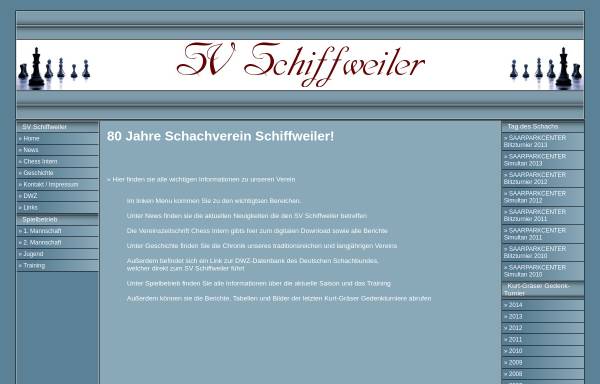 Vorschau von www.sv-schiffweiler.de, SV Schachverein Schiffweiler