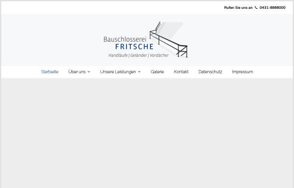 Vorschau von www.fritsche-metall.de, Bauschlosserei Mario Fritsche