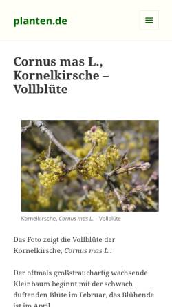 Vorschau der mobilen Webseite www.planten.de, Ökologischer Gartenlandschaftsbau Andreas Regner