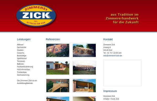 Vorschau von www.zimmerei-zick.de, Zimmerei Zick
