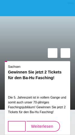 Vorschau der mobilen Webseite www.sachsen-fernsehen.de, Dresden Fernsehen
