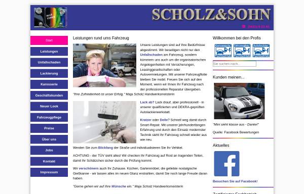 Vorschau von www.scholz-am-exer.de, Scholz & Sohn GmbH