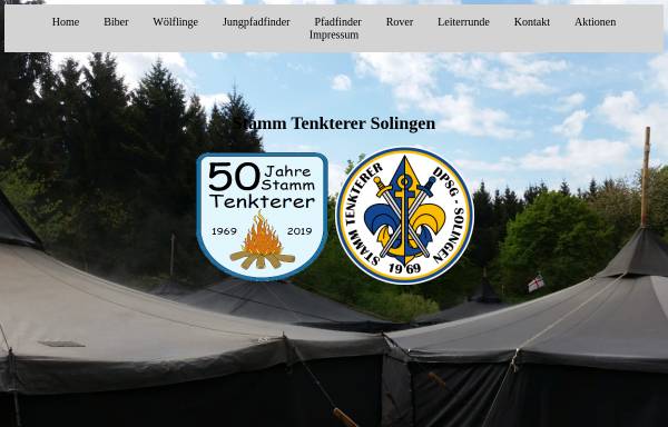Vorschau von stamm-tenkterer.de, Deutsche Pfadfinderschaft Sankt Georg (DPSG) - Stamm Tenkterer