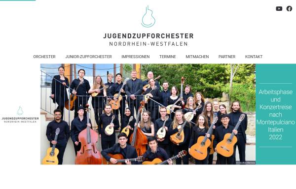 Vorschau von www.jugendzupforchester.de, Jugendzupforchester Nordrhein-Westfalen