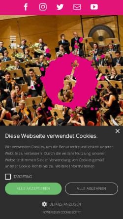 Vorschau der mobilen Webseite www.djo-nrw.de, Das Junge Orchester NRW
