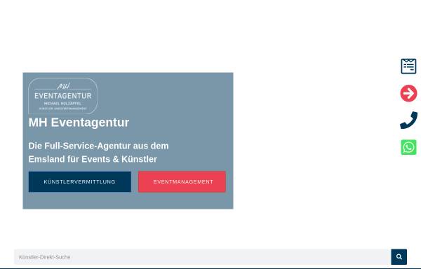 Vorschau von www.mh-eventagentur.de, MH Eventagentur - Veranstaltungsagentur