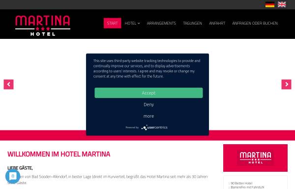 Vorschau von www.hotel-martina.de, Hotel Martina