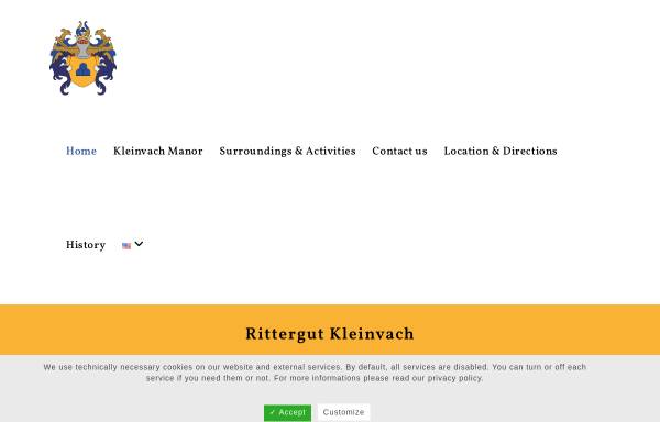 Vorschau von www.rittergutkleinvach.de, Rittergut Kleinvach