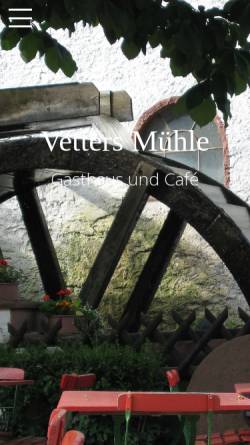 Vorschau der mobilen Webseite www.vettersmuehle.de, Vetters Mühle