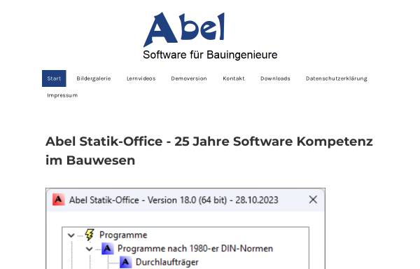 Vorschau von www.abel-software.de, Abel-Softwareentwicklung