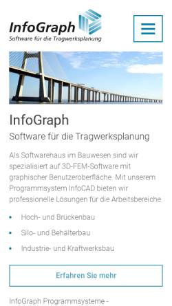 Vorschau der mobilen Webseite www.infograph.de, InfoGraph GmbH