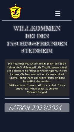 Vorschau der mobilen Webseite www.faschingsfreunde-steinheim.de, Egola Ole