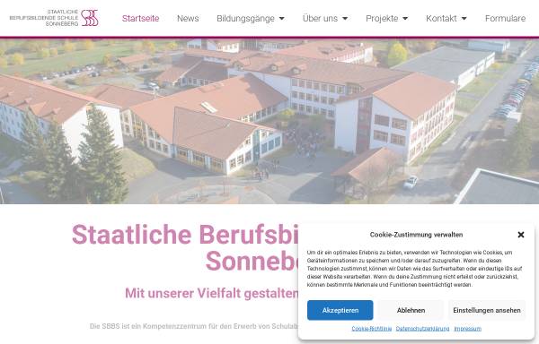 Vorschau von www.sbbs-son.de, Staatliche Berufsbildende Schule Sonneberg