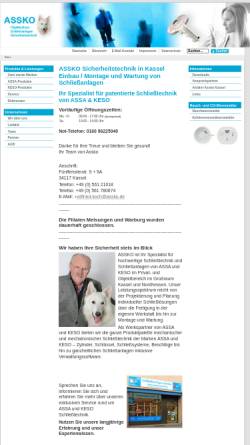 Vorschau der mobilen Webseite www.ks-sd.de, Kasseler Schlüsseldienst - Heinrich Koch GmbH&Co.KG