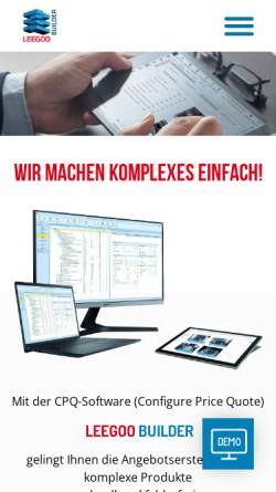 Vorschau der mobilen Webseite www.eas-solutions.de, EAS Engineering Automation Systems GmbH