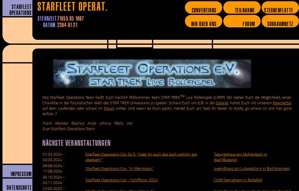 Vorschau von www.starfleet-operations.de, Starfleet Operations