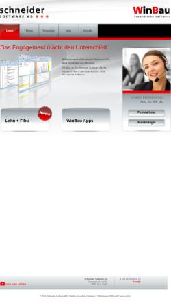 Vorschau der mobilen Webseite www.winbau.ch, Schneider Software AG
