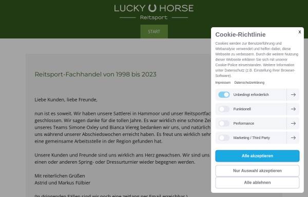 Vorschau von www.lucky-horse-reitsport.de, Lucky Horse