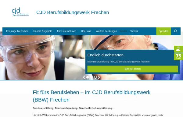 Vorschau von www.cjd-frechen.de, CJD Berufsbildungswerk Frechen