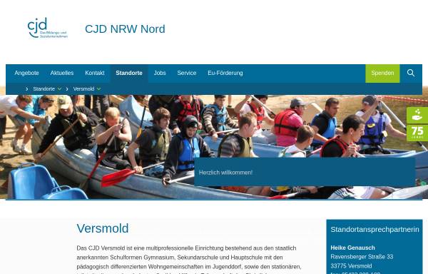 Vorschau von www.cjd-versmold.de, CJD Jugenddorf-Christophorusschule Versmold