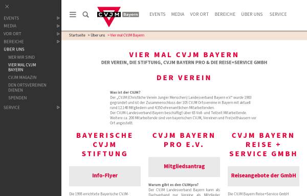 Vorschau von www.bayerischecvjmstiftung.de, Bayerische CVJM-Stiftung