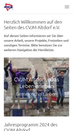 Vorschau der mobilen Webseite www.cvjm-altdorf.de, CVJM Altdorf