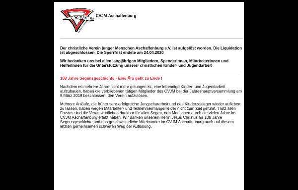 Vorschau von www.cvjm-ab.de, CVJM Aschaffenburg