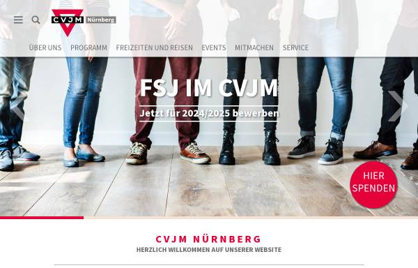 Vorschau von www.cvjm-nuernberg.de, CVJM in Nürnberg