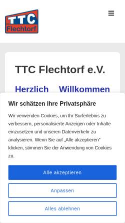 Vorschau der mobilen Webseite ttc-flechtorf.de, TTC Flechtorf e.V.