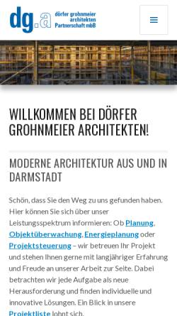 Vorschau der mobilen Webseite www.doerfer-architekten.de, Dörfer Architekten