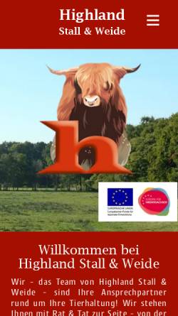 Vorschau der mobilen Webseite www.h-c-l.de, Highland Cattle Lilienthal