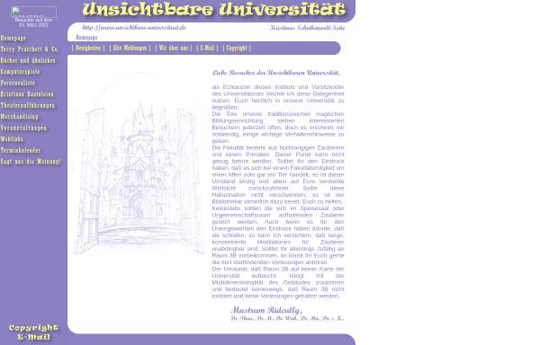 Vorschau von www.unsichtbare-universitaet.de, Unsichtbare Universität
