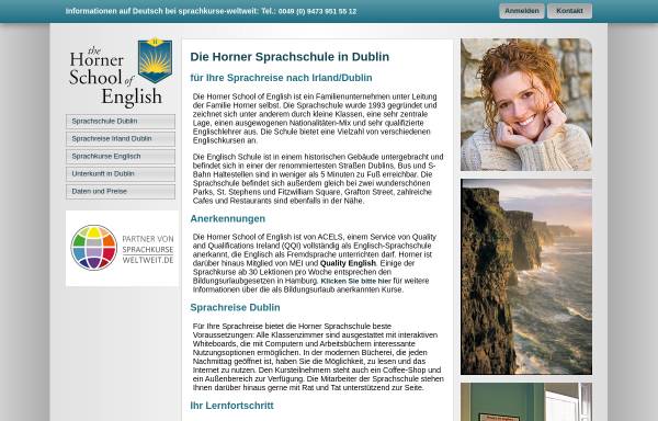 Vorschau von www.sprachreisen-irland.de, Horner School of English, Dublin