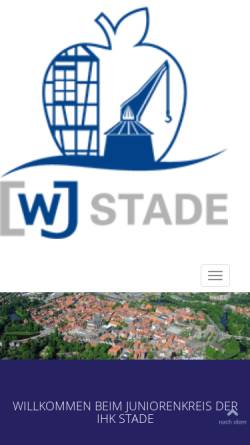 Vorschau der mobilen Webseite www.wjd-stade.de, Wirtschaftsjunioren Stade
