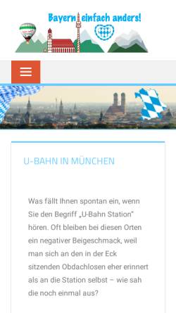 Vorschau der mobilen Webseite www.ubahn-muenchen.de, Münchner U-Bahn-Stationen