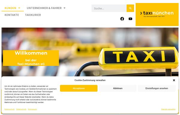 Vorschau von www.taxi-muenchen.de, Taxi München Online