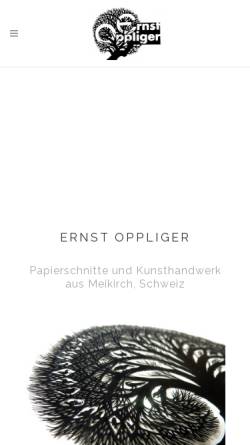 Vorschau der mobilen Webseite www.ernst-oppliger.ch, Oppliger, Ernst