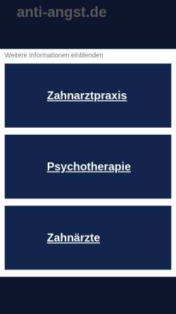 Vorschau der mobilen Webseite www.anti-angst.de, Psychotherapeutische Praxis Regine Schröder