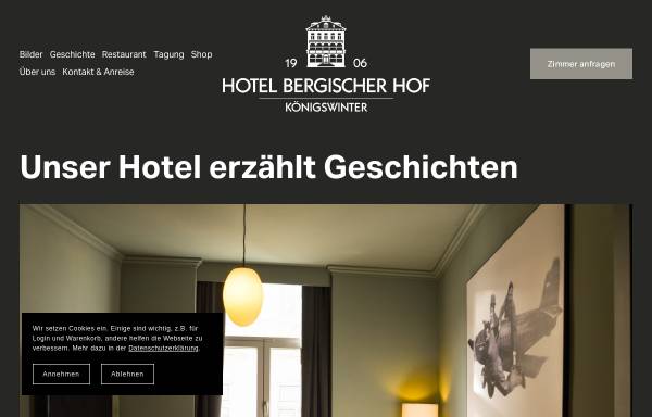 Vorschau von www.bergischer-hof-koenigswinter.de, Hotel Bergischer Hof