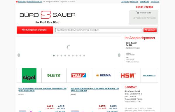 Vorschau von www.buero-sauer.de, Büro Sauer GmbH