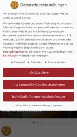 Vorschau der mobilen Webseite www.braaker-muehle.com, Braaker Mühle Brot- und Backwaren GmbH