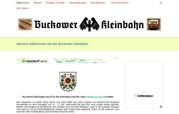Vorschau von www.bf-buckow.de, Buckower Kleinbahn